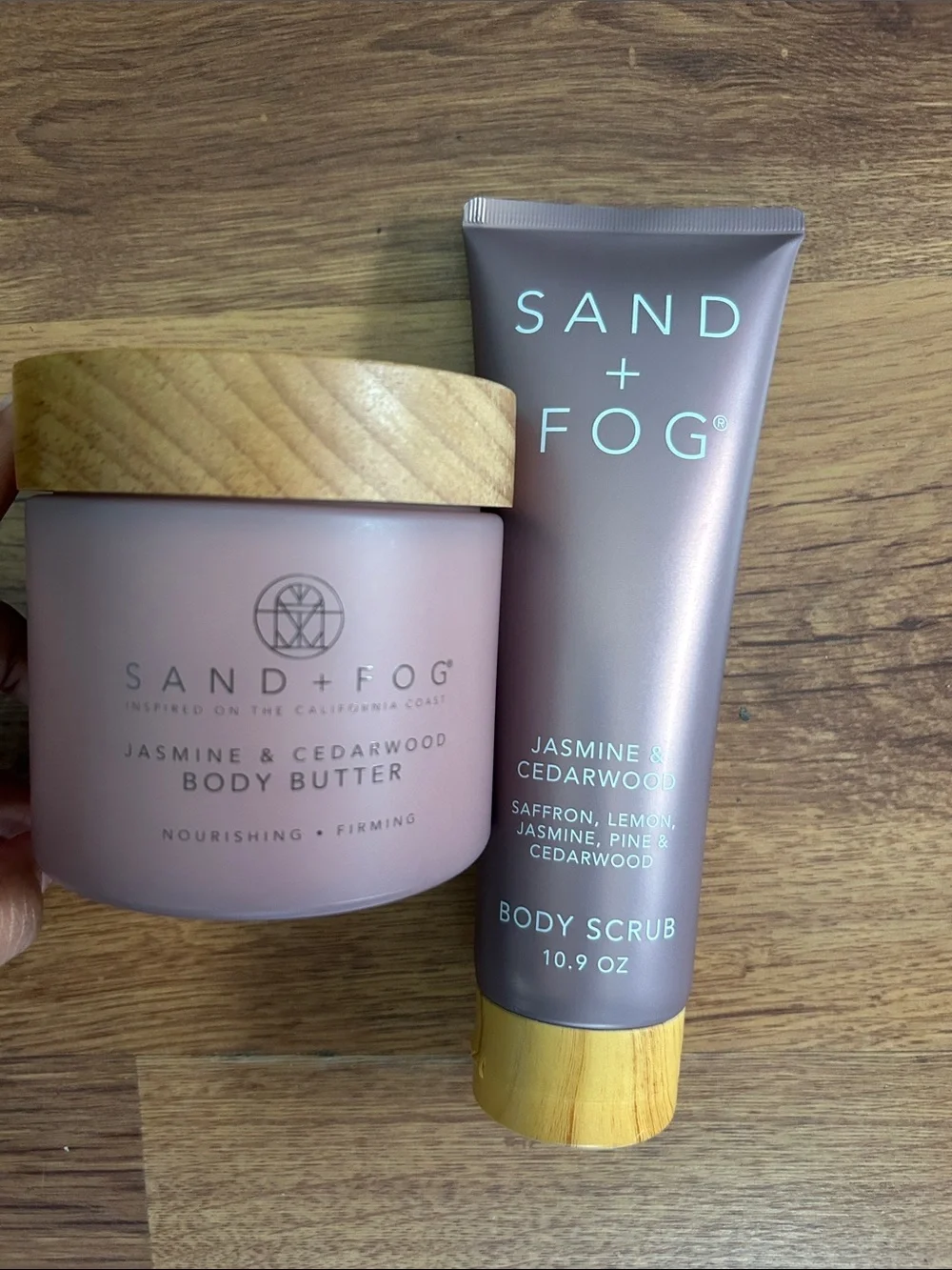 Sand+ Fog Jasmine & Cedarwood Body Scrub & Butter